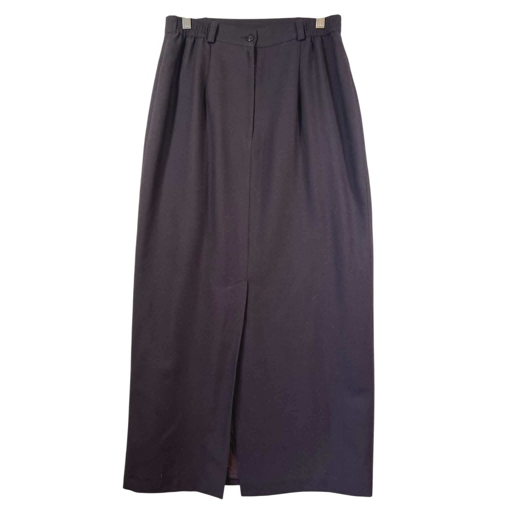 90s‎ Conrad C. Collection Vintage  High Waisted Maxi Skirt Front Slit 10